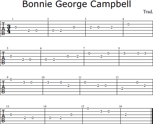Bonnie George Campbell tabs