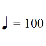 BPM symbol and numbers