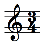 Time signature music symbol