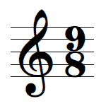 Time signature music symbol